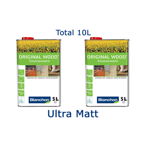 Blanchon BIOBASED ORIGINAL WOOD ENVIRONMENT 10 ltr (two 5 ltr cans) ULTRA MATT 05771188 (BL)